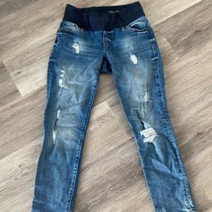 Maternity demi panel repaired girlfriend jean.